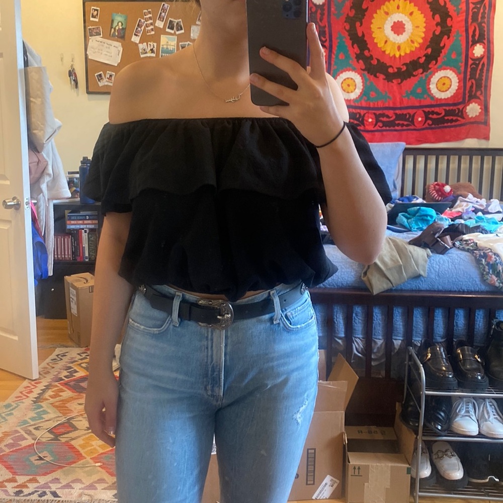 Urban outfitters off the shoulder top